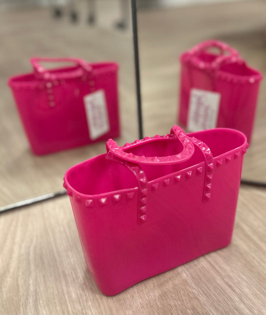Studded Jelly Tote
