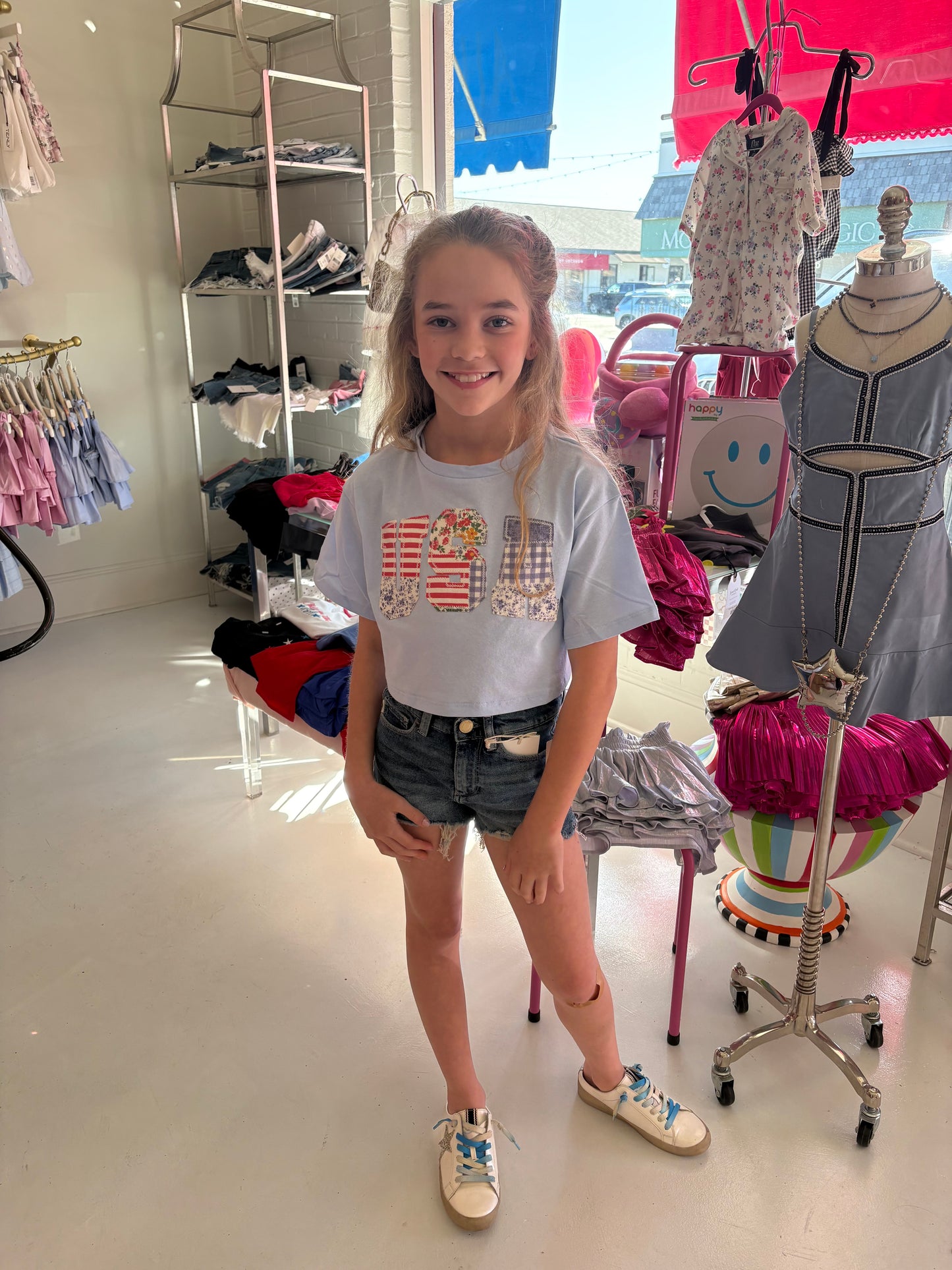 USA cropped top