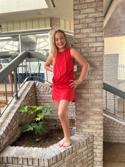 ERGE Red Skort Set