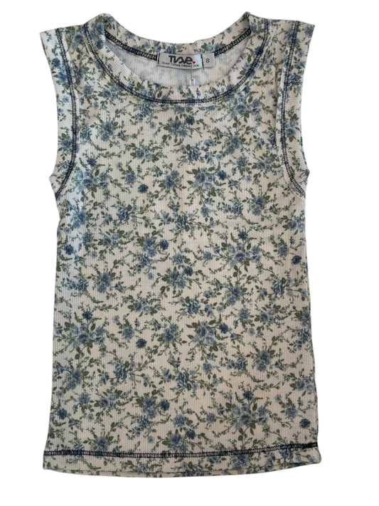 Fitted Floral M&G Muscle Tank