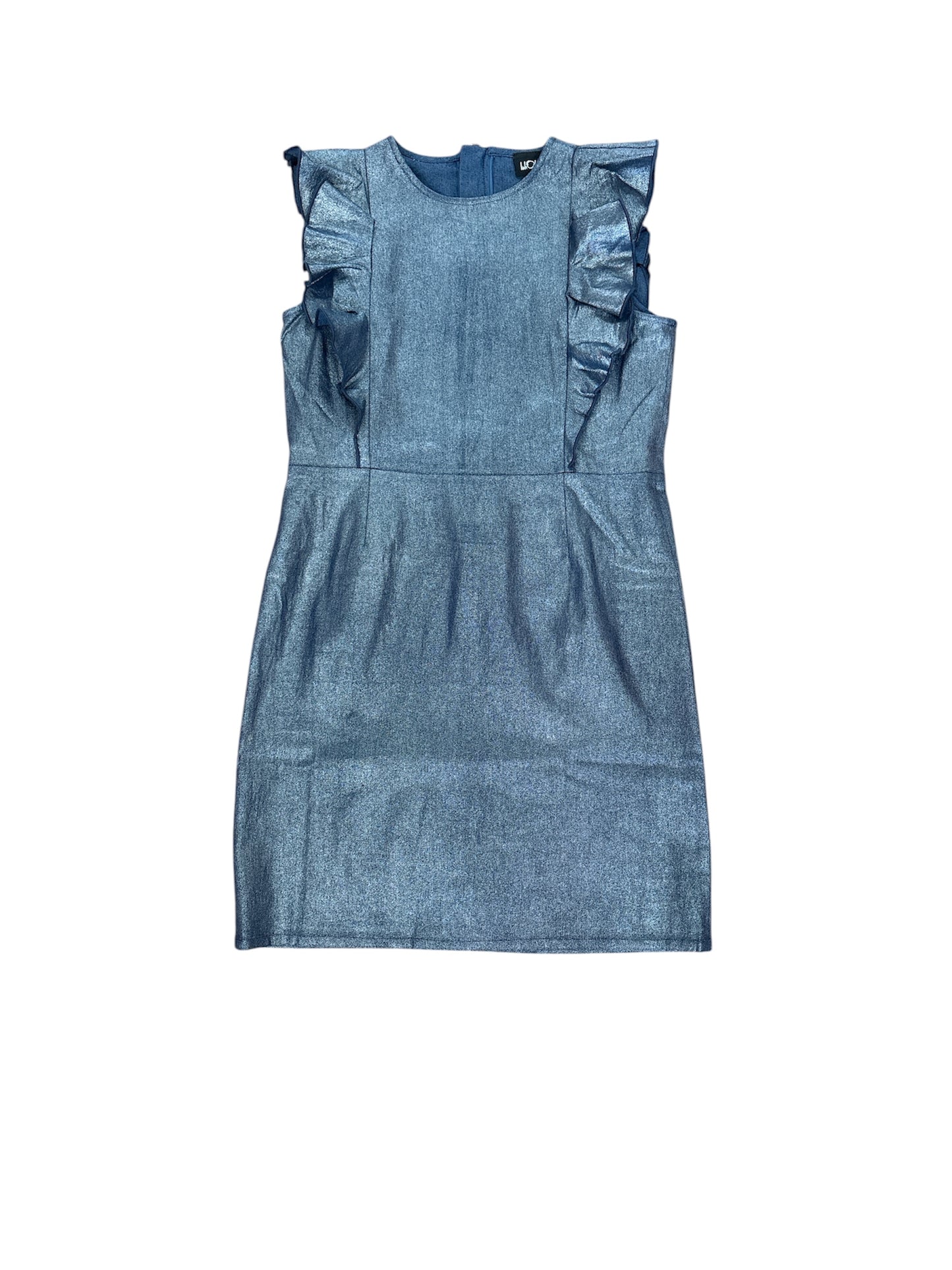 Little Olin Silver Denim Dress