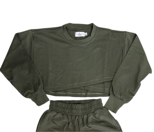 If So Asym Sweatshirt Green