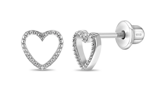 In Season Open Heart Studs