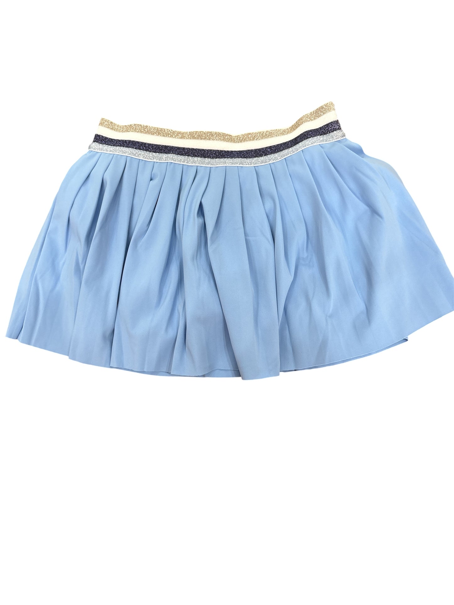 Blue Plisse Tennis Skort
