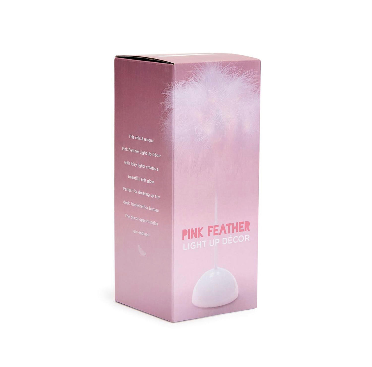 Pink Feather Light Up Decor