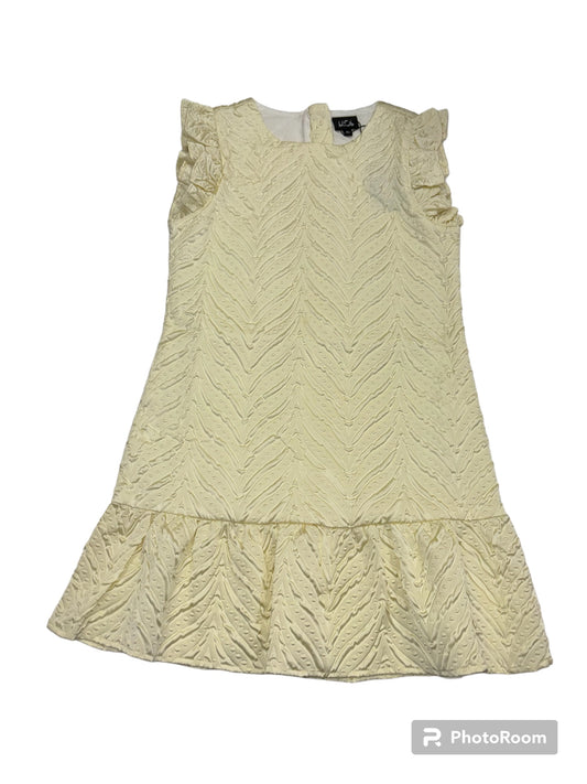 Little Olin Cream Ruffle Dress