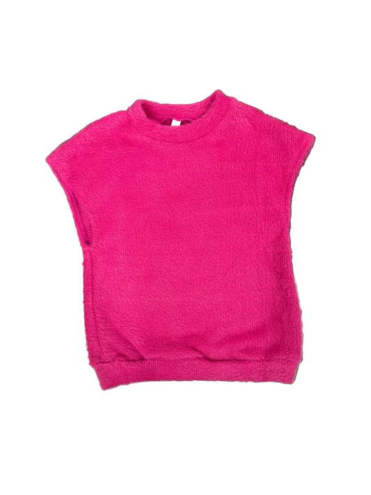 Cap Sleeve Sweater Hot Pink