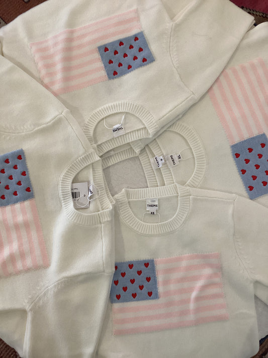 American Flag Sweater