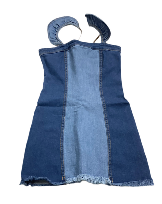 Denim Ruffle Dress