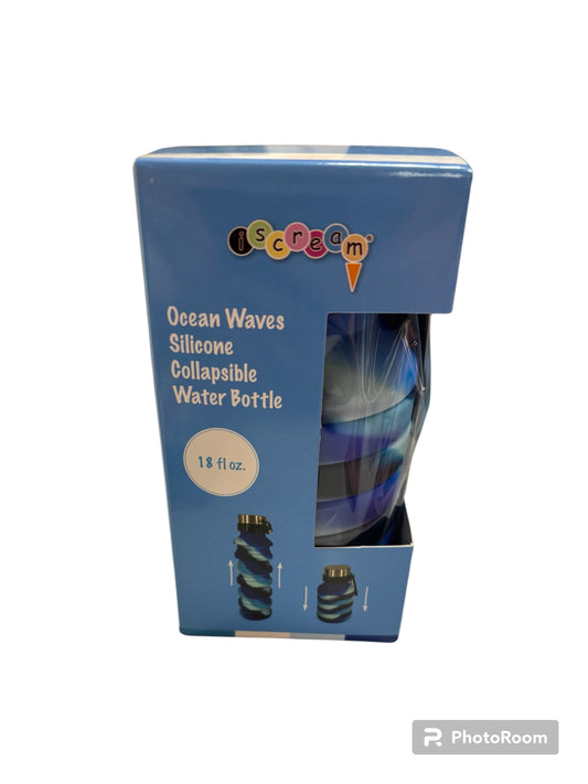 iScream Ocean Waves Collapsible Water Bottle