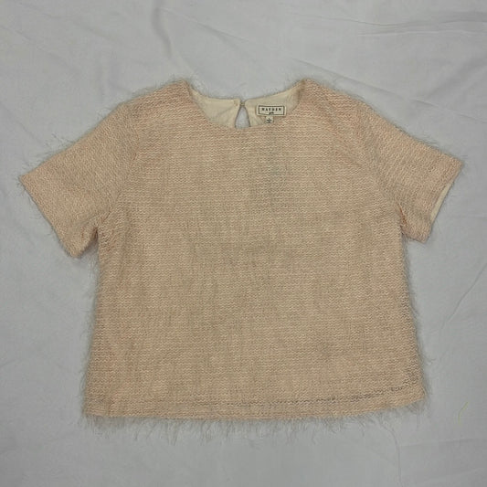 Cream Eyelash Blouse