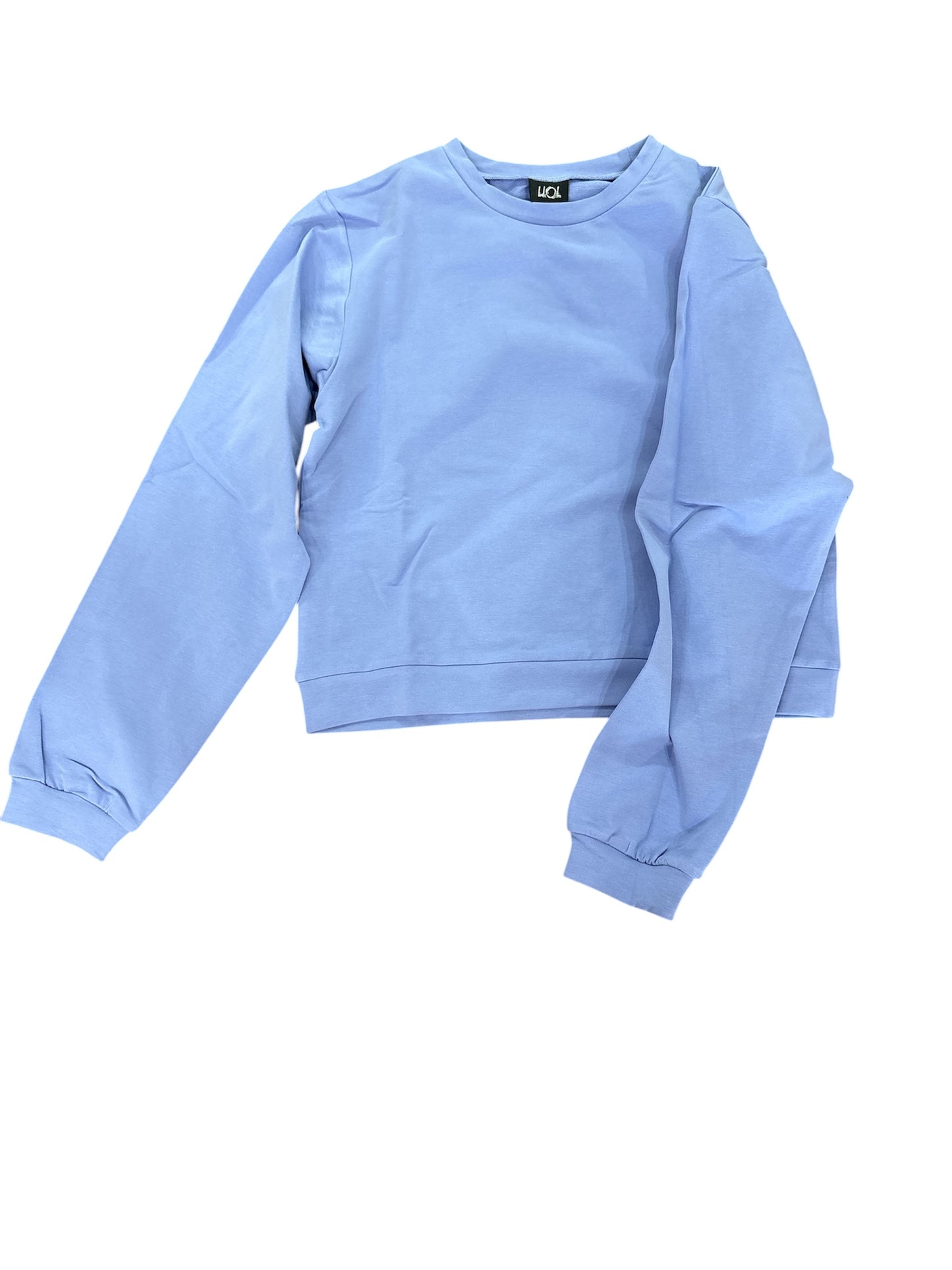 Little Olin Blue Cropped Sweatshirt