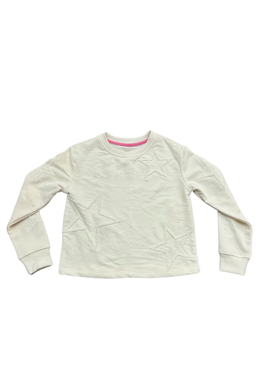 Stars chenille embroidery sweatshirt