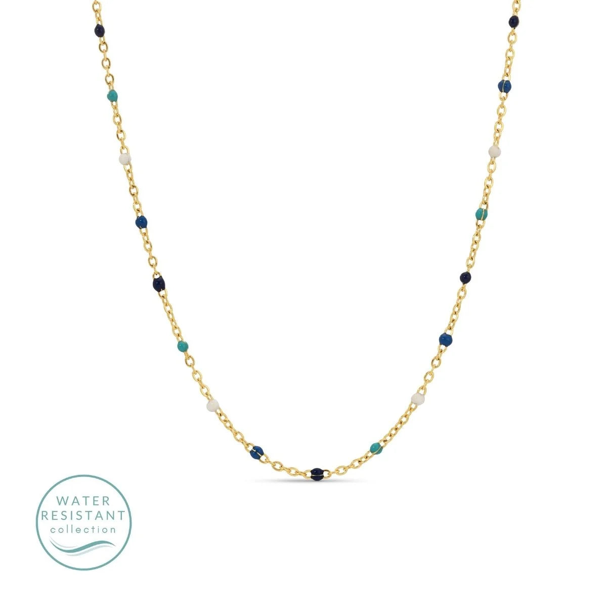 Splendid Iris dotted chain necklace
