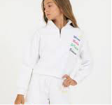 Vintage Havana White Destination Quarter Zip