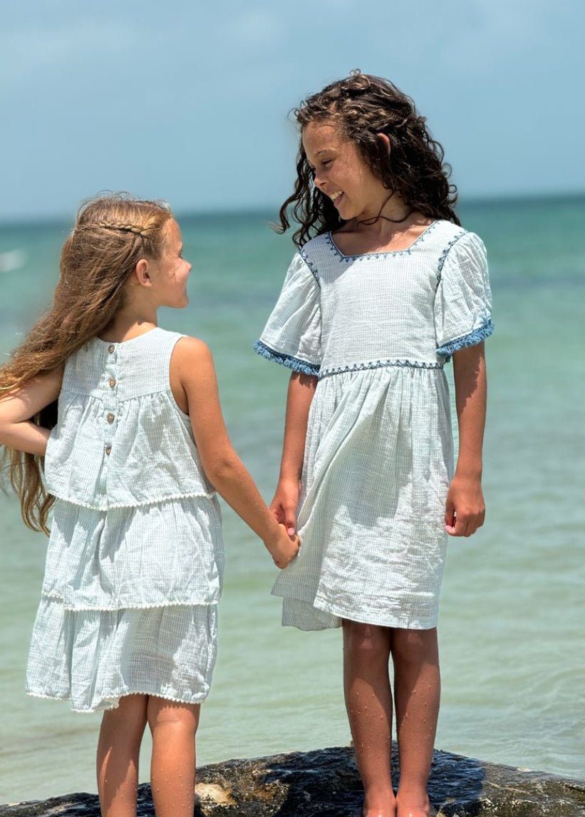 Ruffle Dress with Tank Bodice