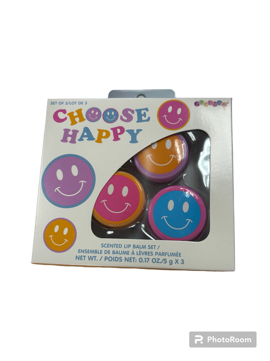iScream Choose Happy Lip Balm Trio