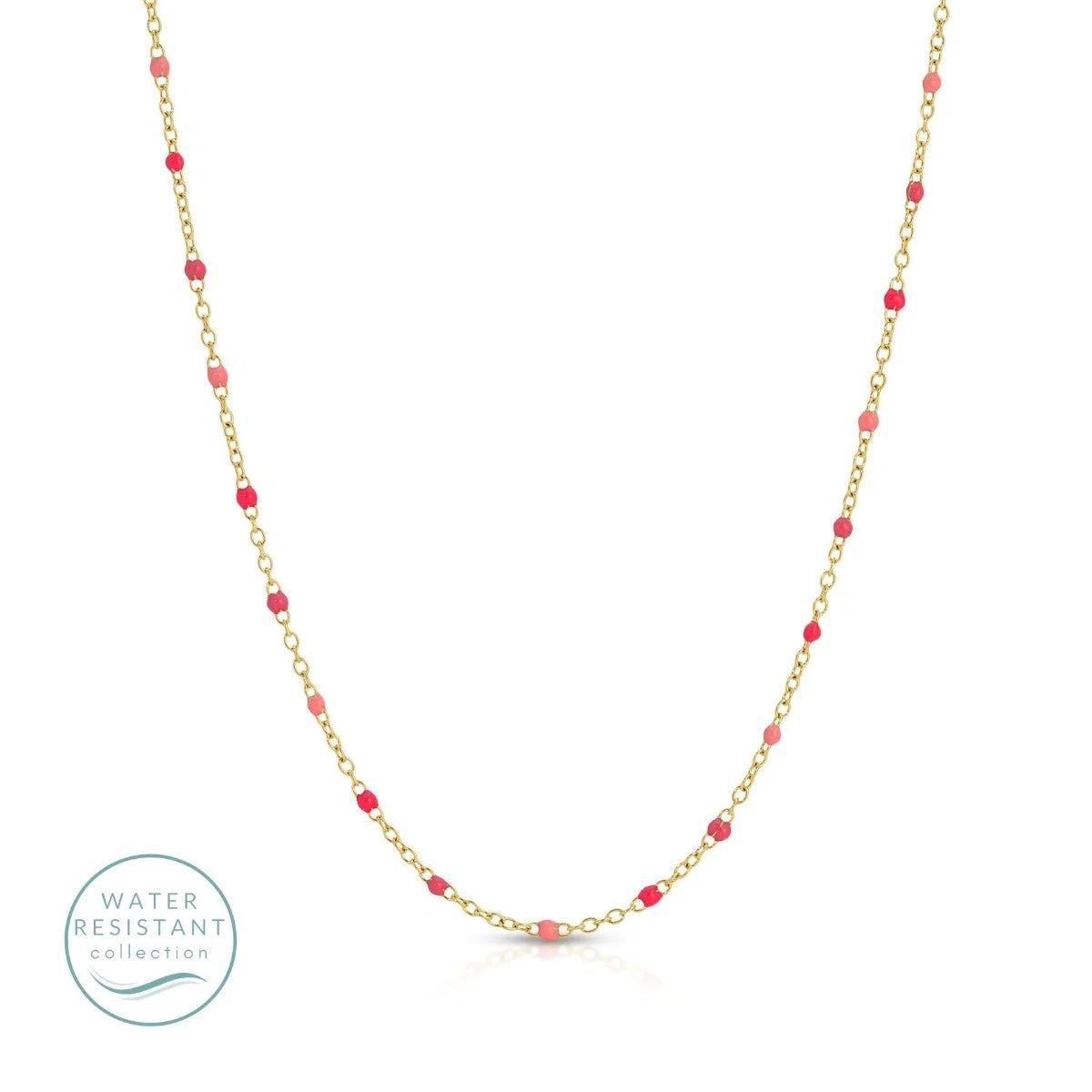 Splendid Iris dotted chain necklace
