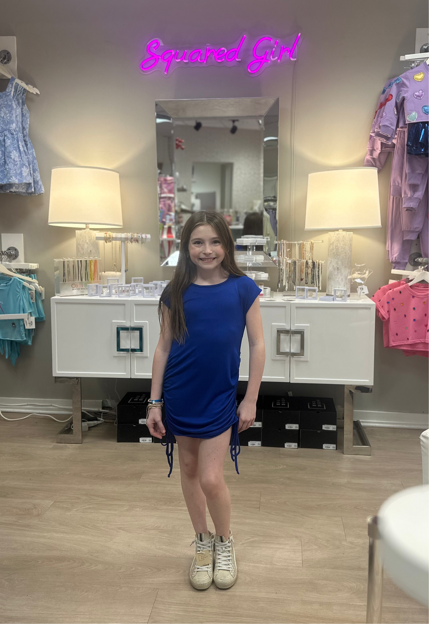 Erge Solid Ribbed Dress