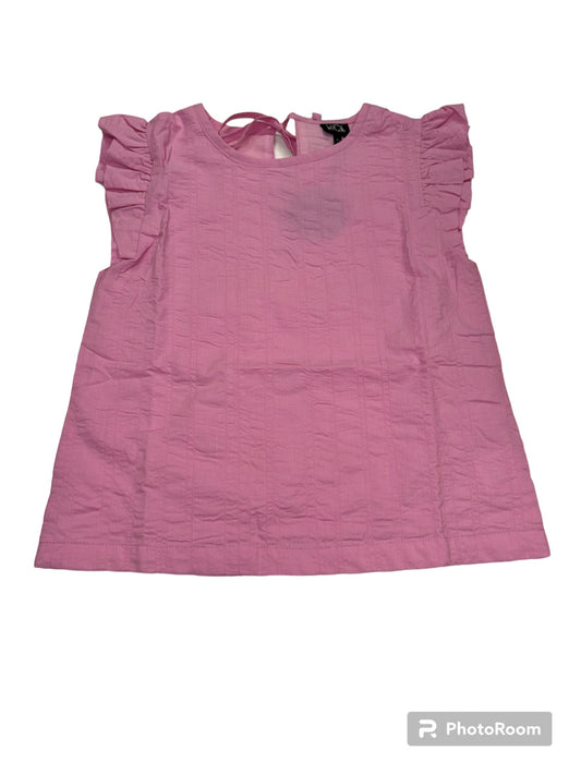 Little Olin Pink Ruffle Blouse