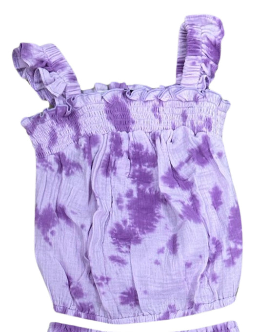 FBZ Purple Tie Dye Top