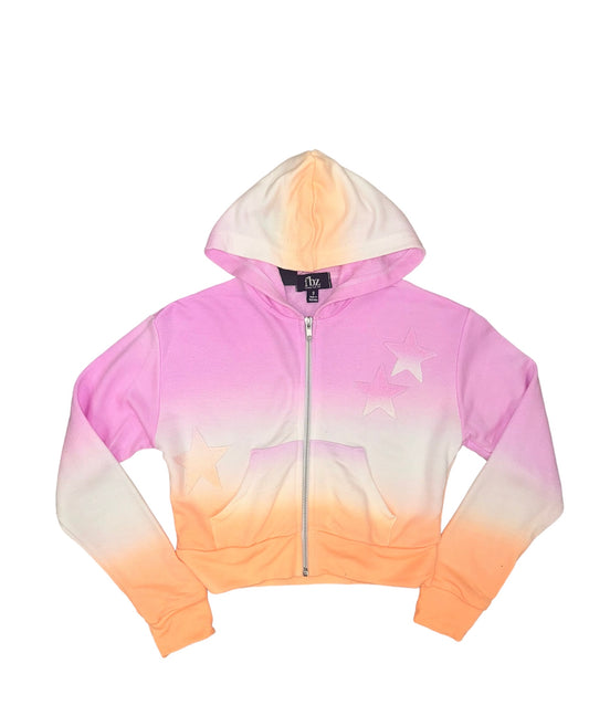 FBZ Peach Ombré Zip Up