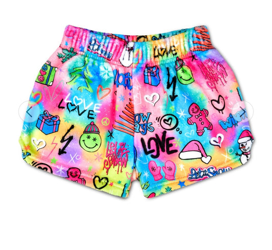 IScream Cory Page Snow Days Plush Shorts