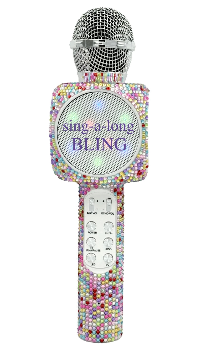 Sing A Long Karaoke Microphone - Confetti Bling
