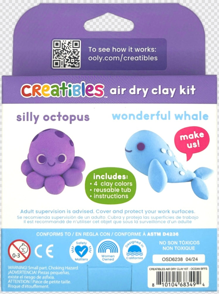 Ooly Creatibles Air Dry Clay Kit