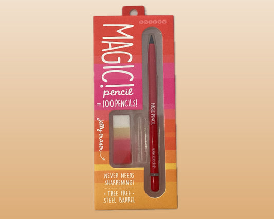 SNIFTY Red Magic Pencil & Eraser Set