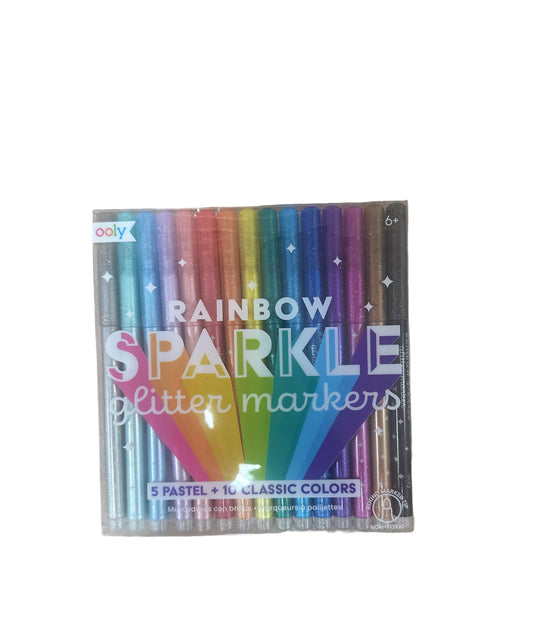 Ooly Rainbow Sparkle glitter markers