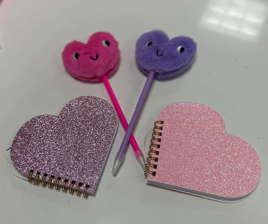 Glitter Heart Notebook
