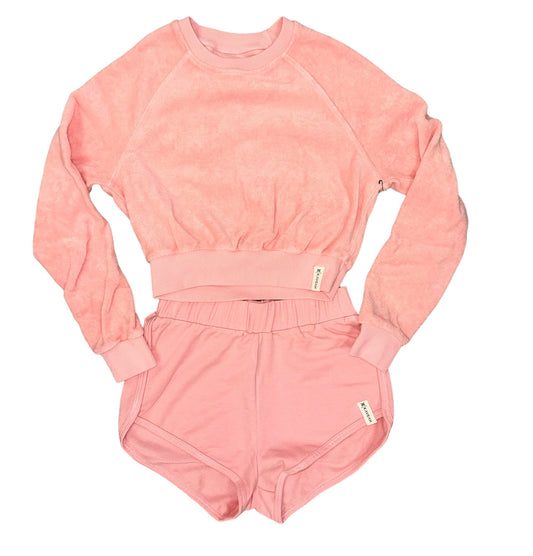 KAVEAH Pink French Terry Cloth Crewneck