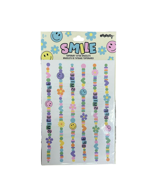 Smile Temporary Tattoo Bracelets