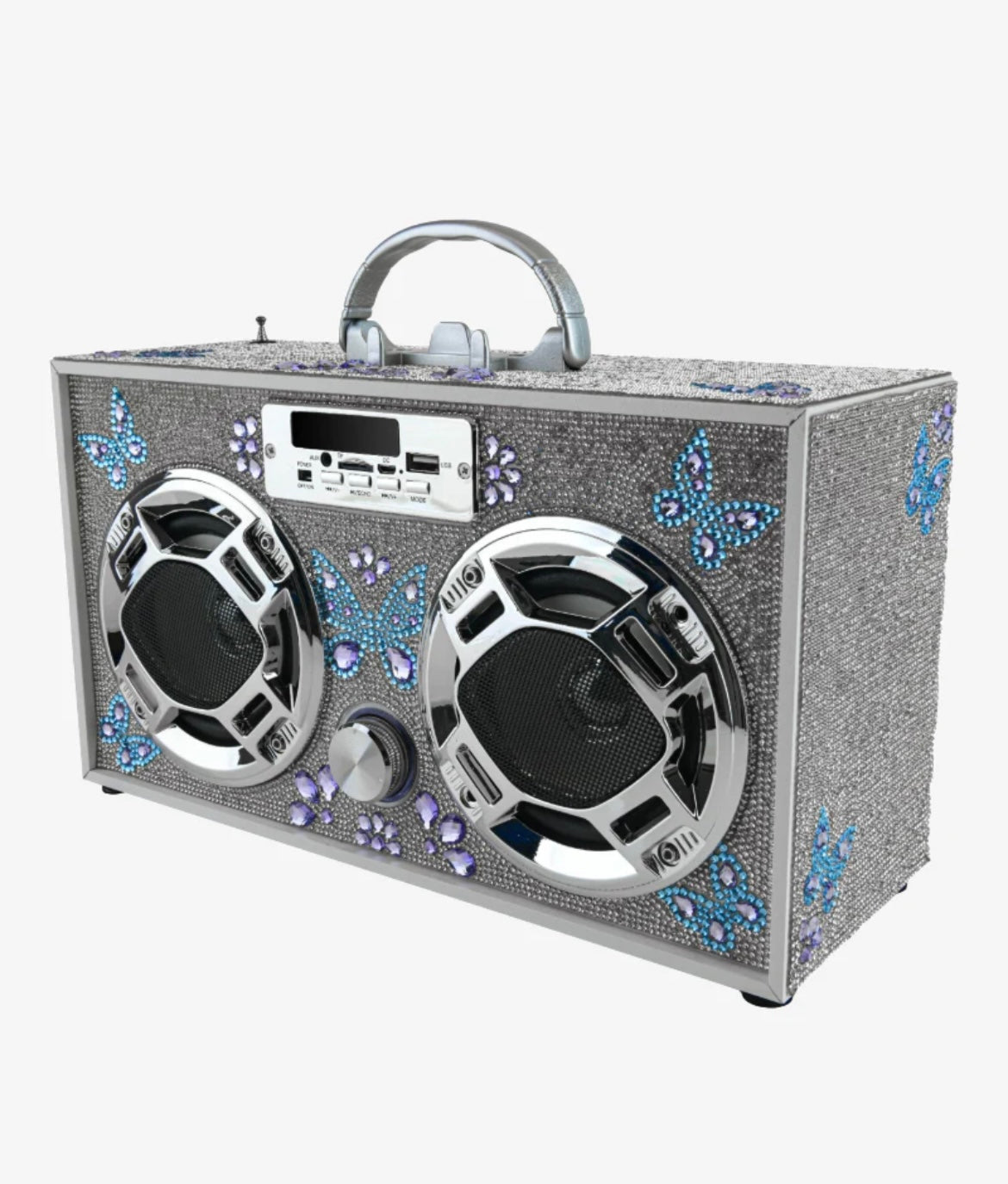 Butterfly Bling Bluetooth Boombox
