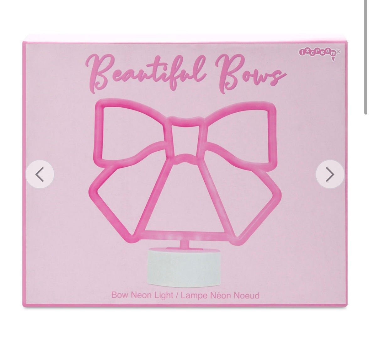 IScream Bow Neon Light