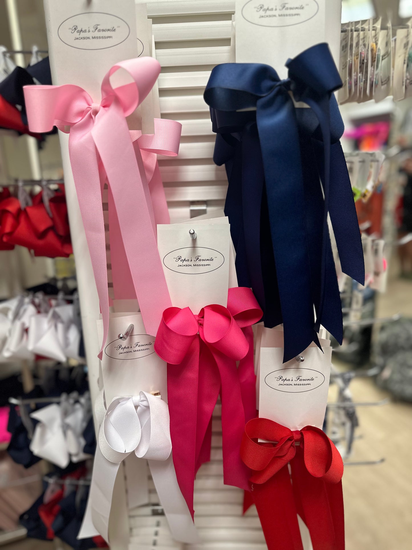 Papa’s Favorite Cheerleader Bow