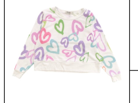 T2 love Boxy crew top