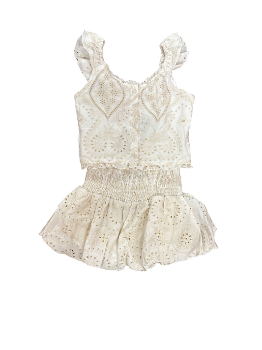 Cream Eyelet Set