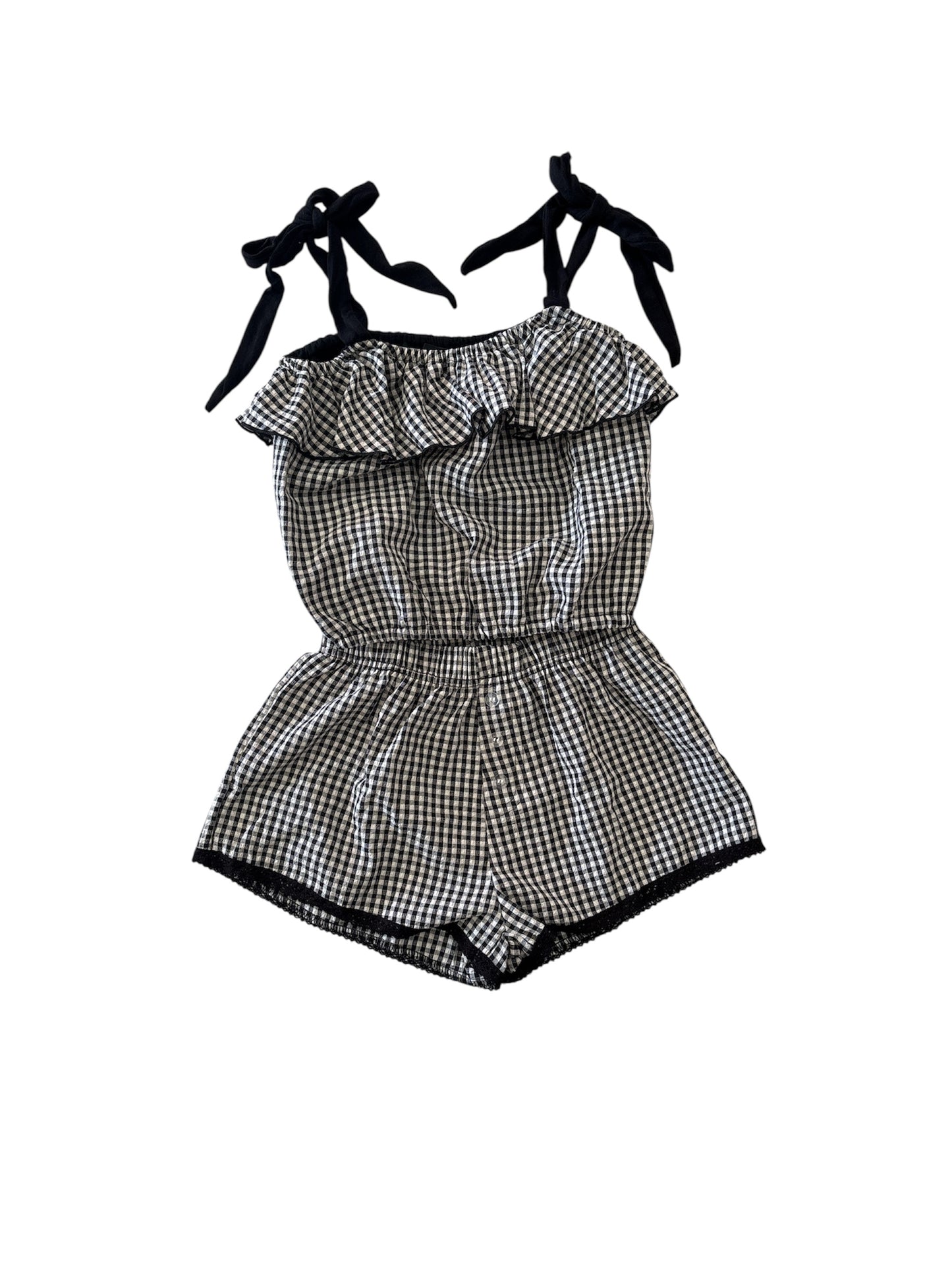 Black Gingham Set