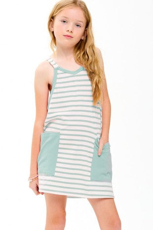 Mint Striped Dress