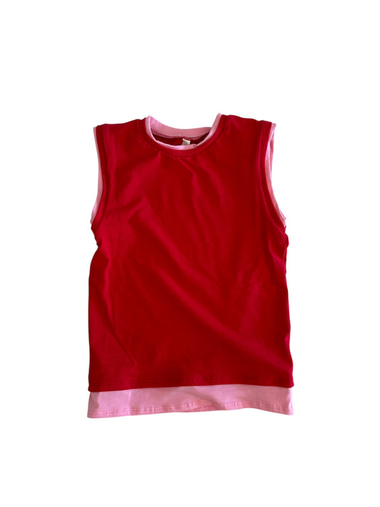 Red & Pink Layered Tank