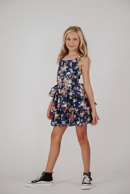 FBZ Navy Flower Dress