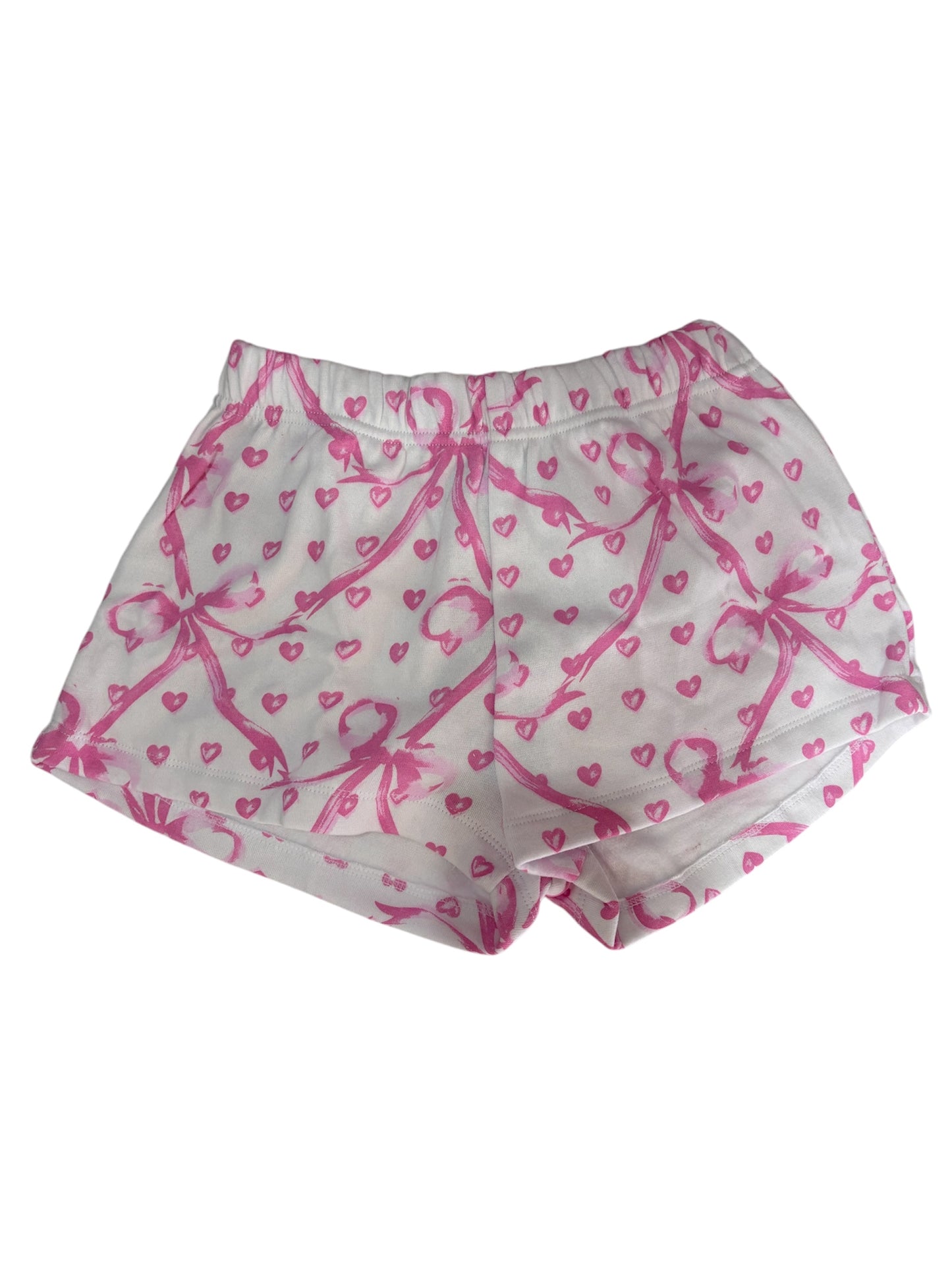 Pink Bow Heart Shorts