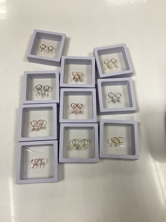 Nisha Hoops with Charms