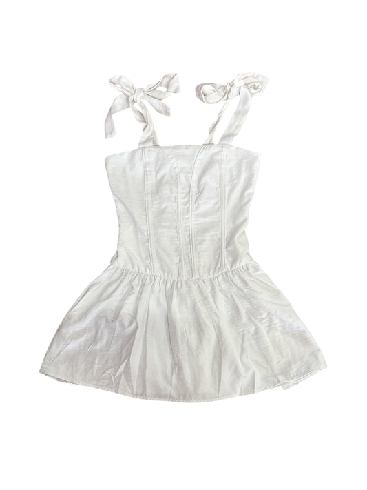 If So Tie Straps Ruffle  Dress
