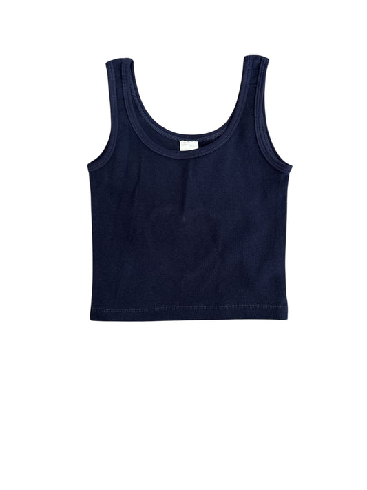 Theme Heart Cut Out Tank Navy