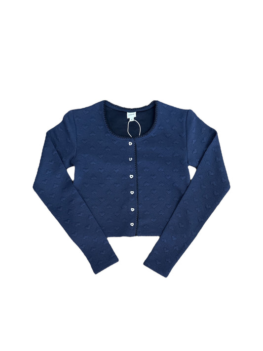 Theme Navy Heart Cardigan