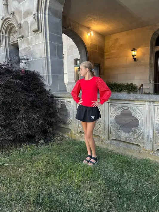 Little Olin Star Double Layered Mini Skort