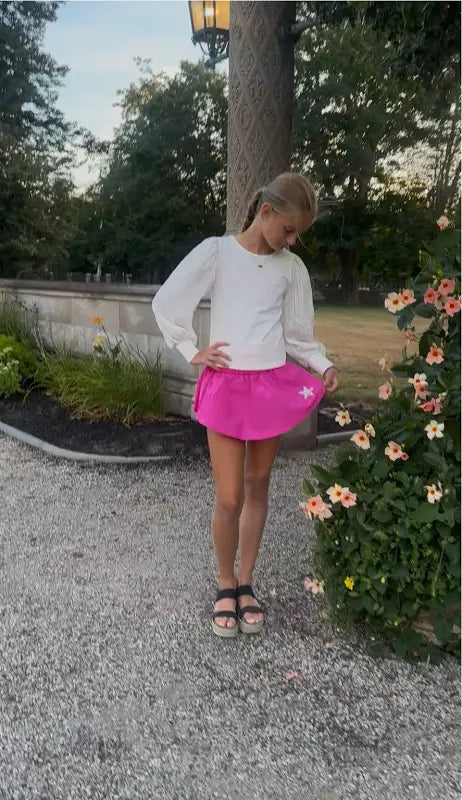 Little Olin Star Double Layered Mini Skort